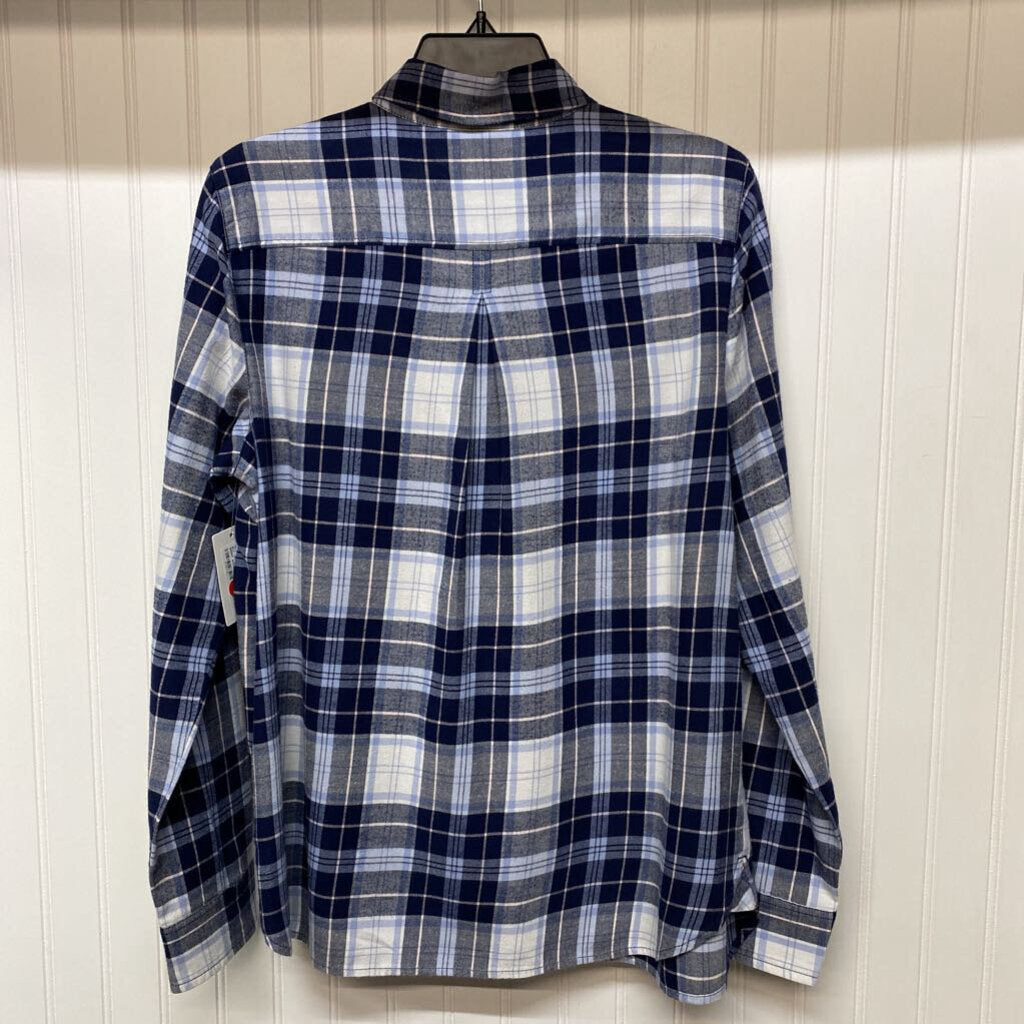 *BLUE FLANNEL BUTTON UP SHIRT