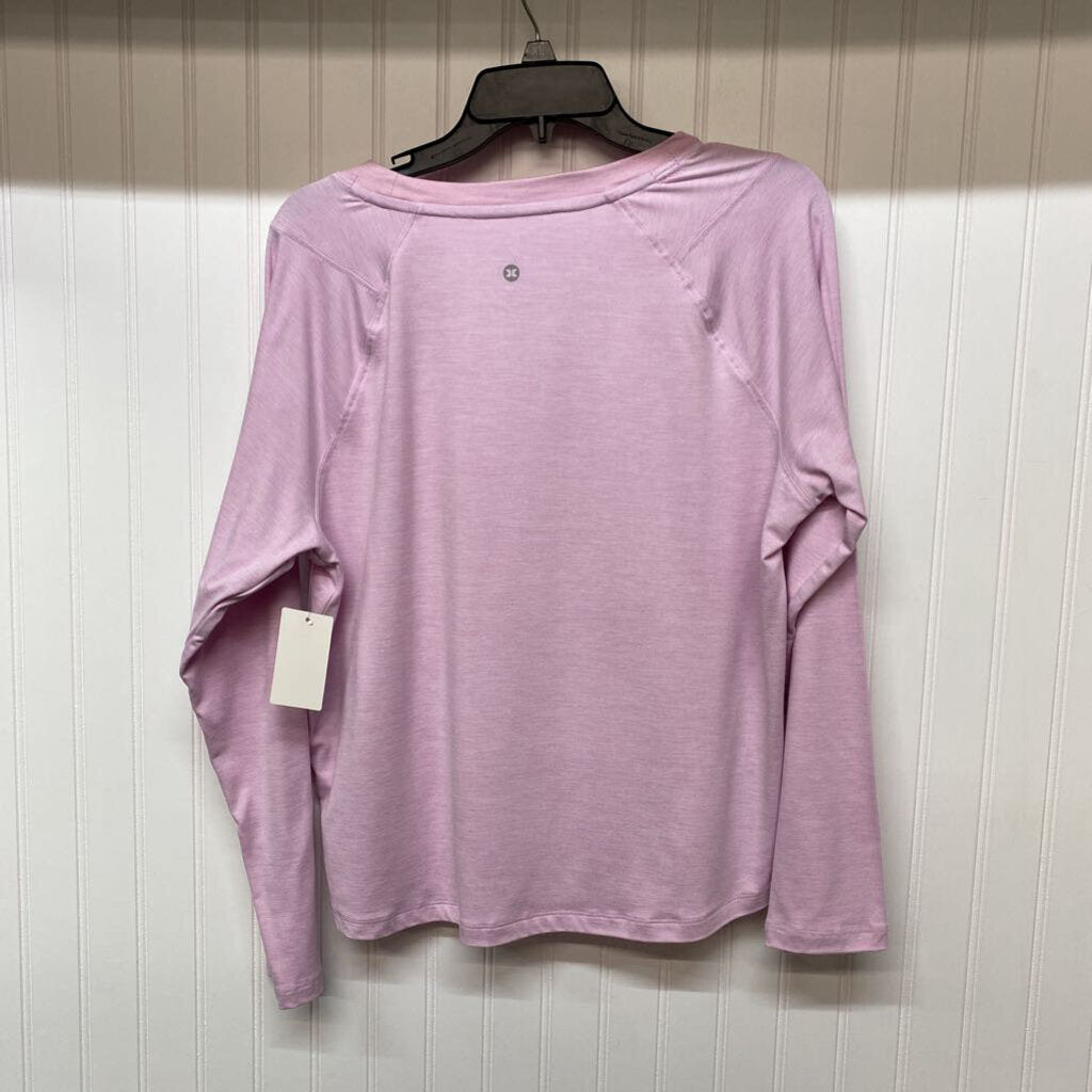 *SOLID LONG SLEEVE ACTIVE BASIC SHIRT