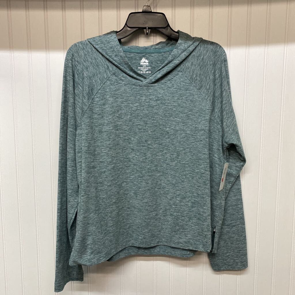 *SOLID LONG SLEEVE ACTIVE HOODIE SHIRT