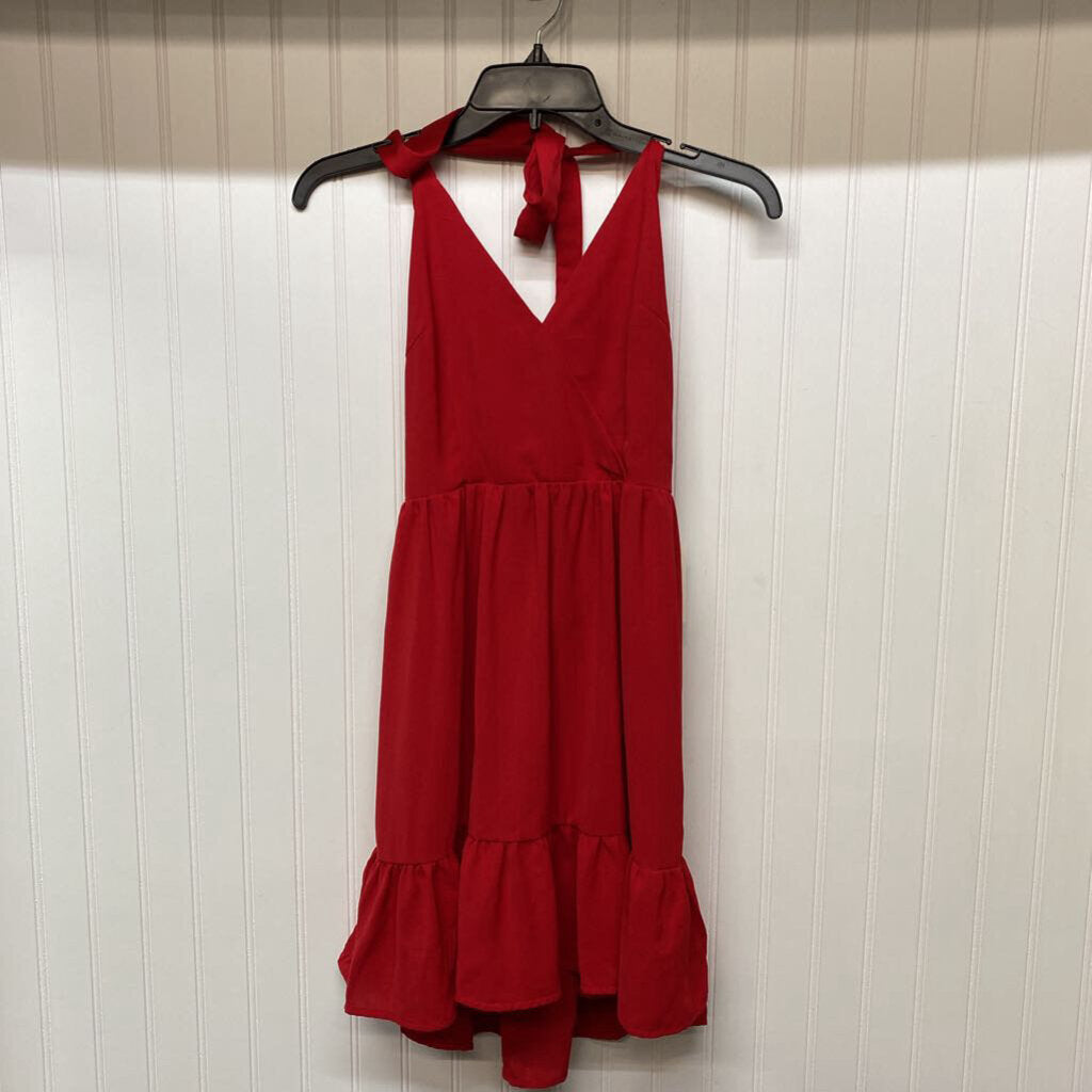 *HALTER TOP TIE BACK DRESS