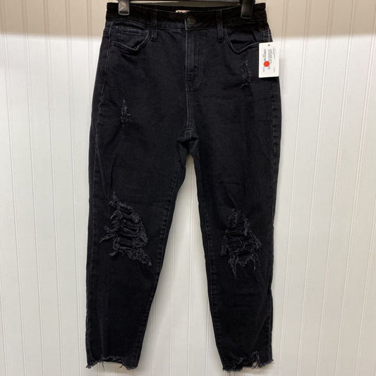 *DISTRESSED HIGH RISE MOM JEANS