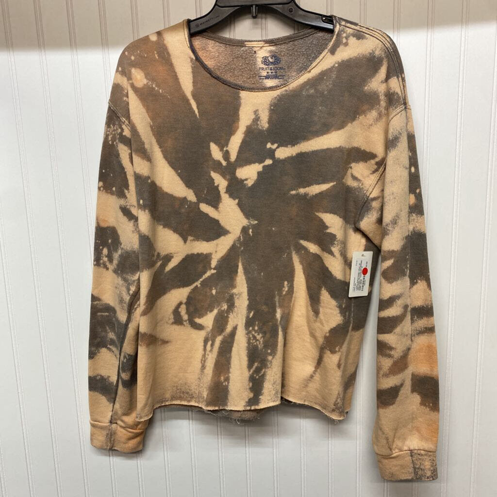*TIE DYED DISTRESSED SWEATSHIRT