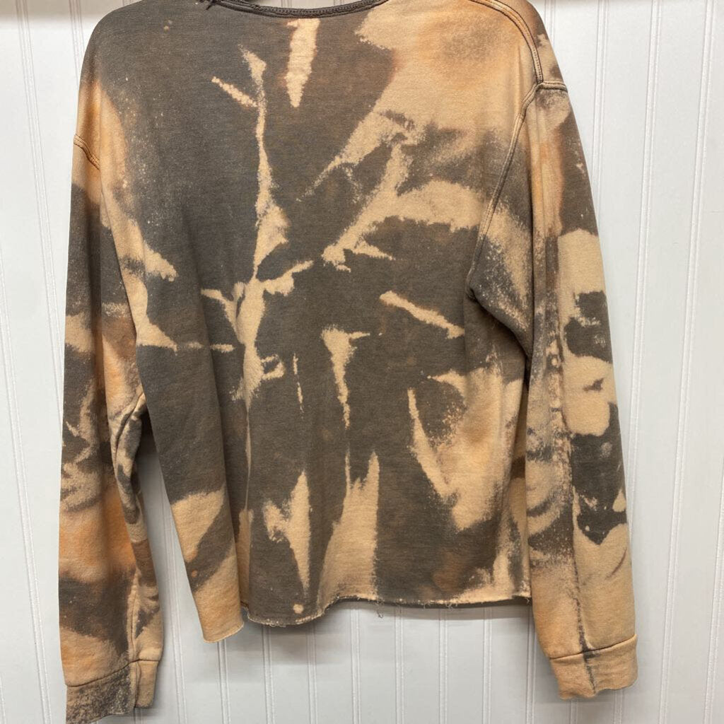 *TIE DYED DISTRESSED SWEATSHIRT