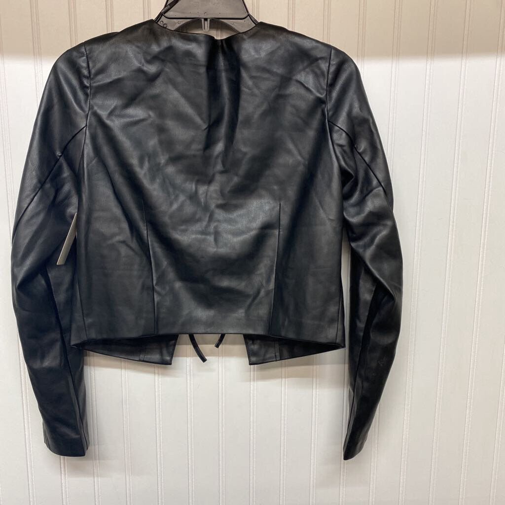 *PLEATHER OPEN FRONT TIE