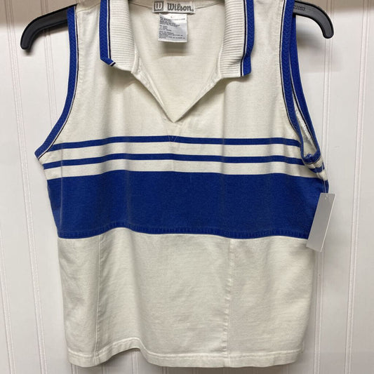 *COLLARED V NECK STRIPED TANK TOP