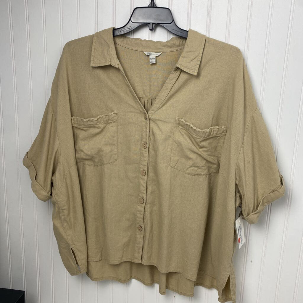 SHORT SLEEVE BUTTON UP