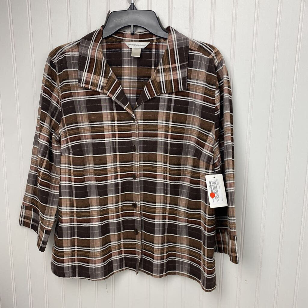 LONG SLEEVE PLAID BUTTON UP SHIRT