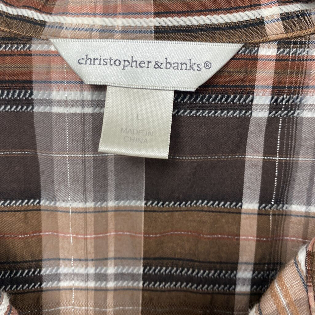 LONG SLEEVE PLAID BUTTON UP SHIRT