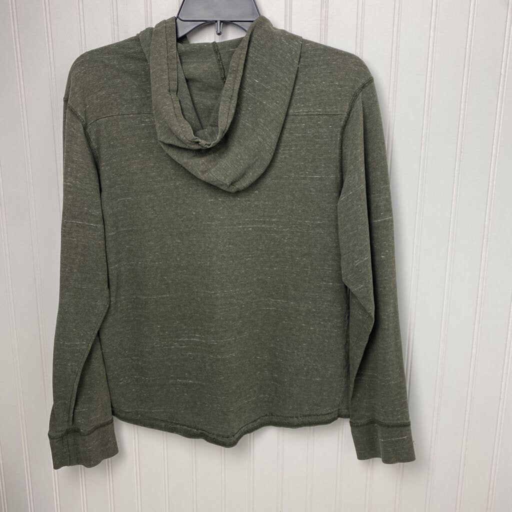 LONG SLEEVE HOODED KNIT SHIRT