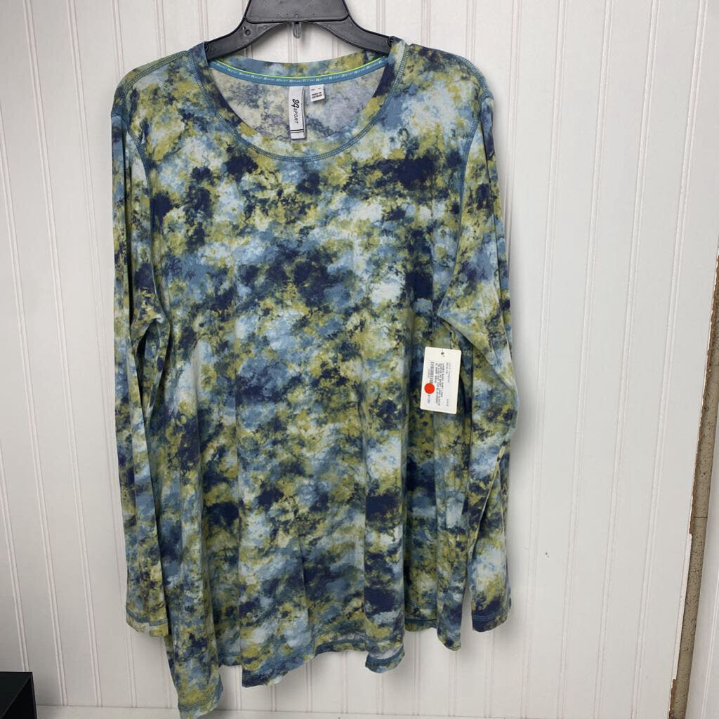 LONG SLEEVE TIE DYED KNIT TOP
