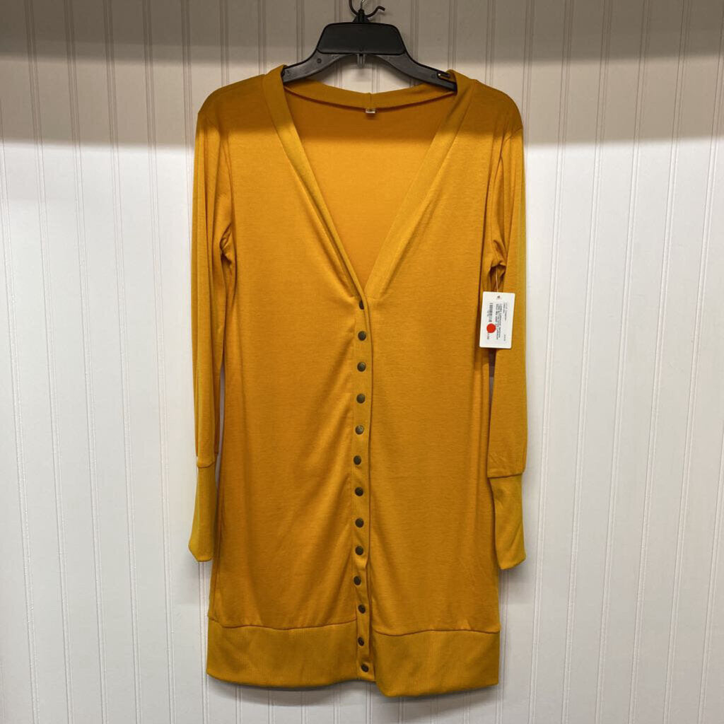 LONG BUTTON DOWN CARDIGAN
