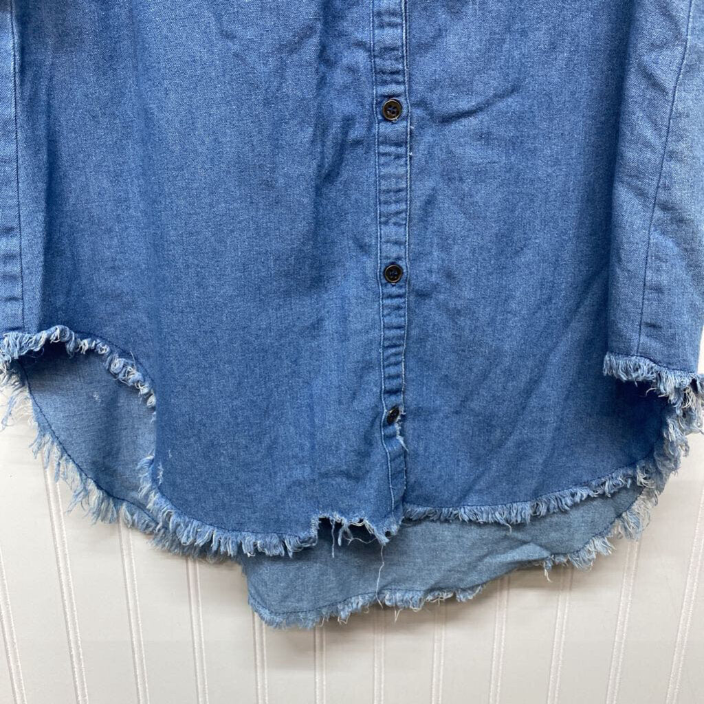 LONG SLEEVED DENIM DRESS