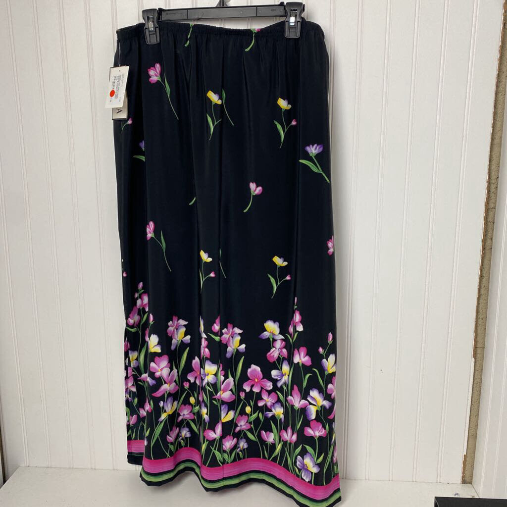 LONG FLORAL PRINT SKIRT