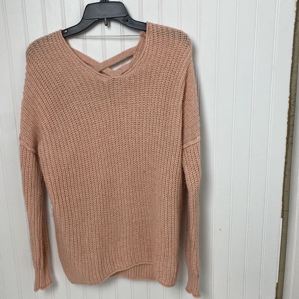 CRISS CROSS BACK SWEATER