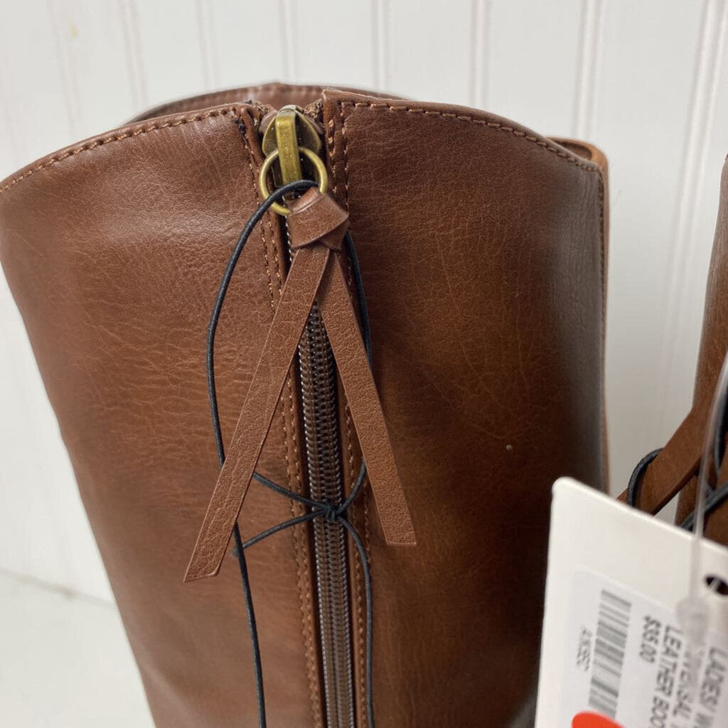 FAUX LEATHER BOOTS