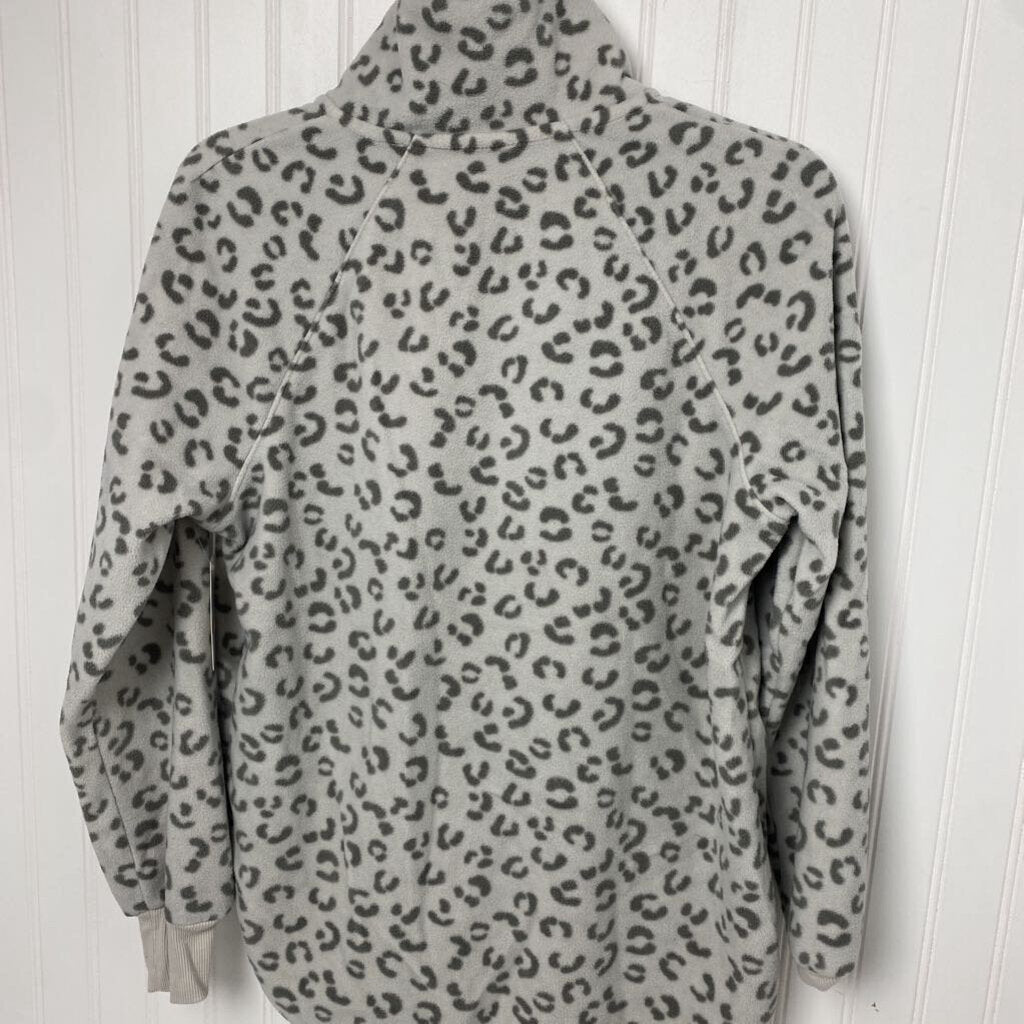 SHEETAH PRINT FLEECE PULLOVER