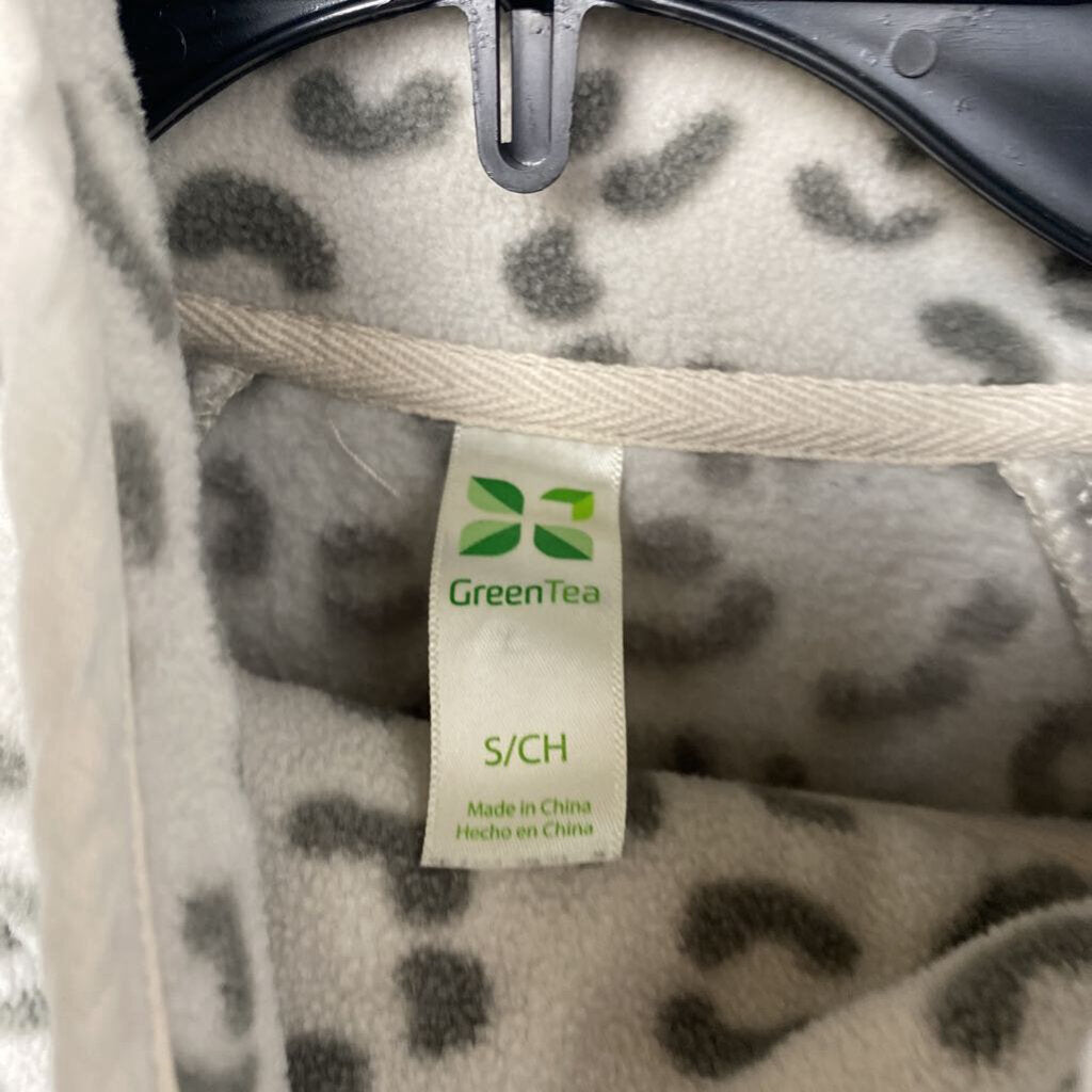 SHEETAH PRINT FLEECE PULLOVER