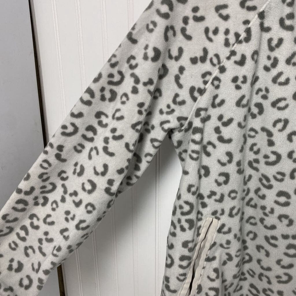 SHEETAH PRINT FLEECE PULLOVER