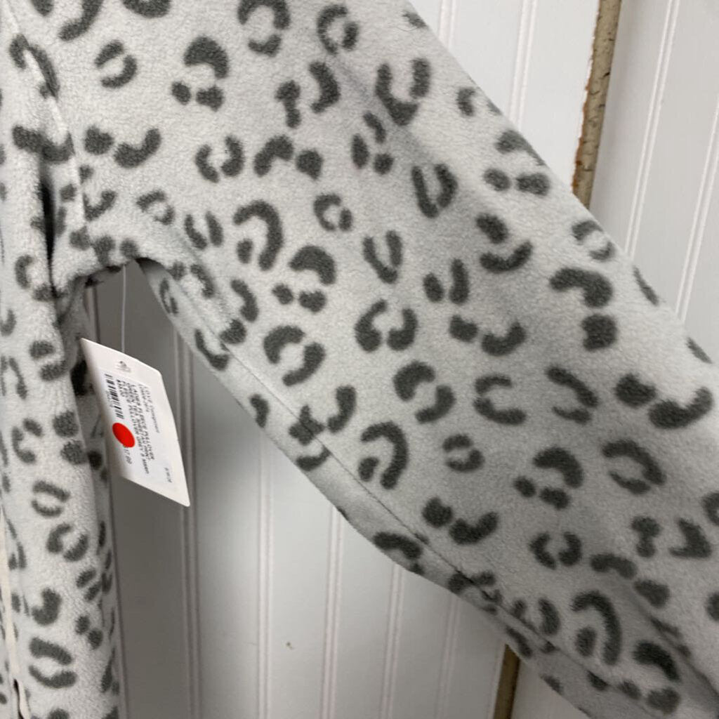 SHEETAH PRINT FLEECE PULLOVER