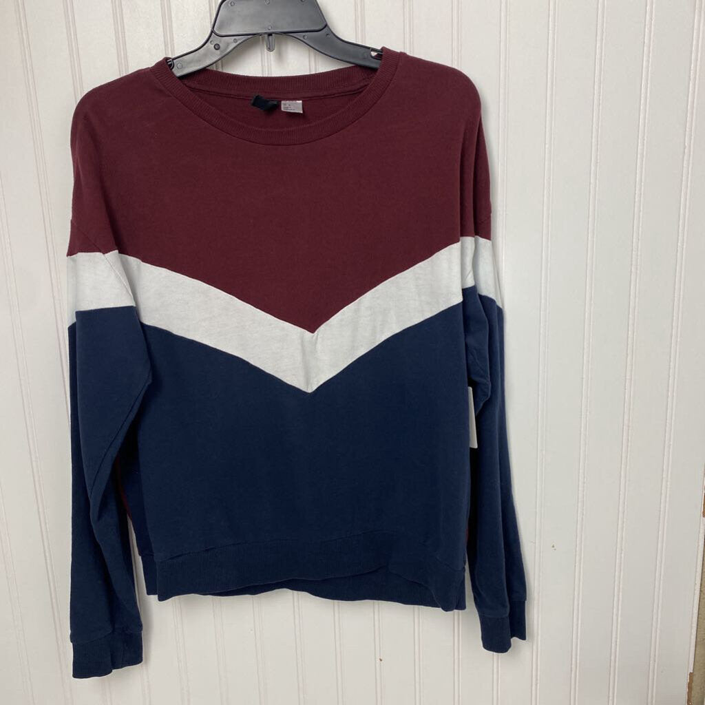 BLUE,WHITE & MAROON LONG SLEEVED