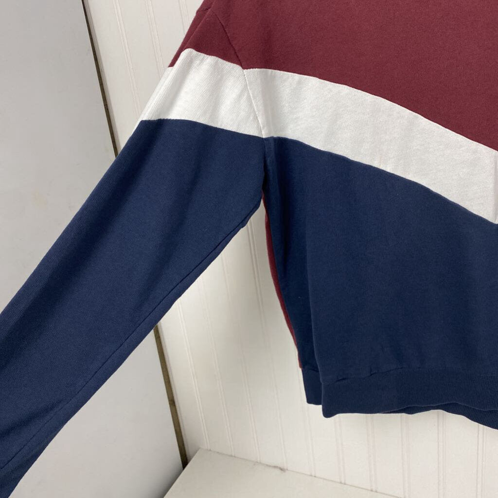 BLUE,WHITE & MAROON LONG SLEEVED
