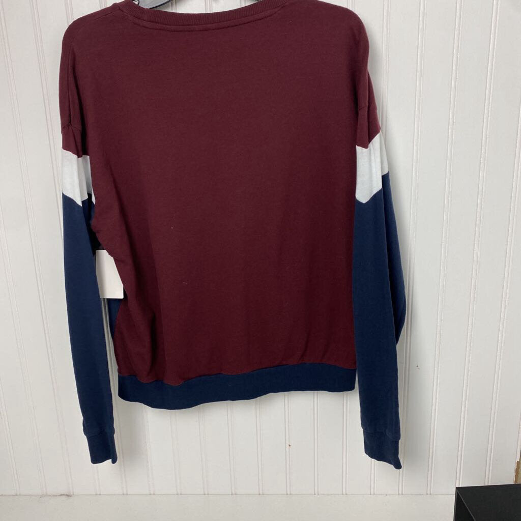 BLUE,WHITE & MAROON LONG SLEEVED