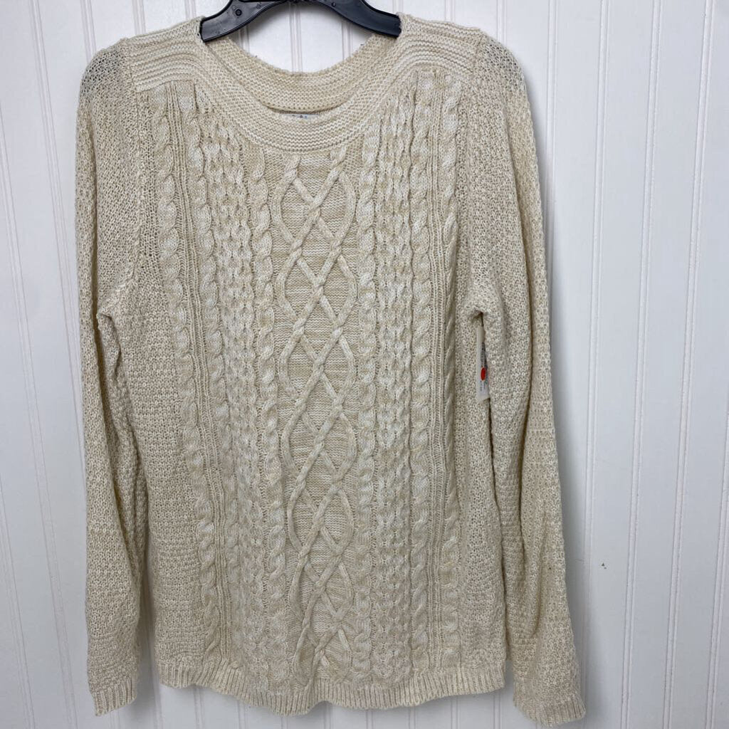 CABLE KNIT LONG SWEATER