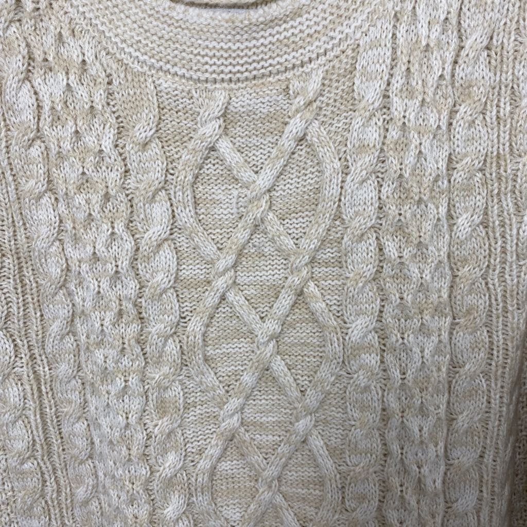 CABLE KNIT LONG SWEATER