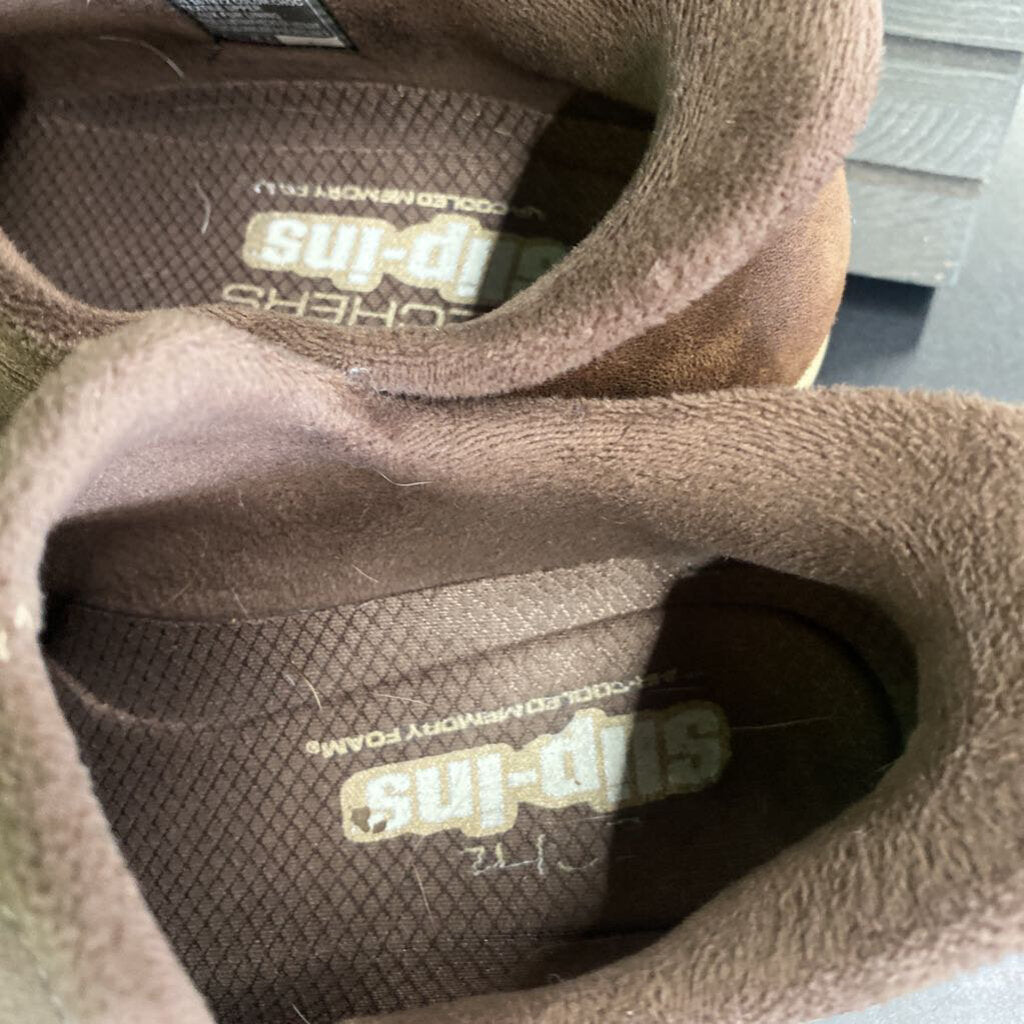 SLIP ON LEATHER TENNIS SHOE