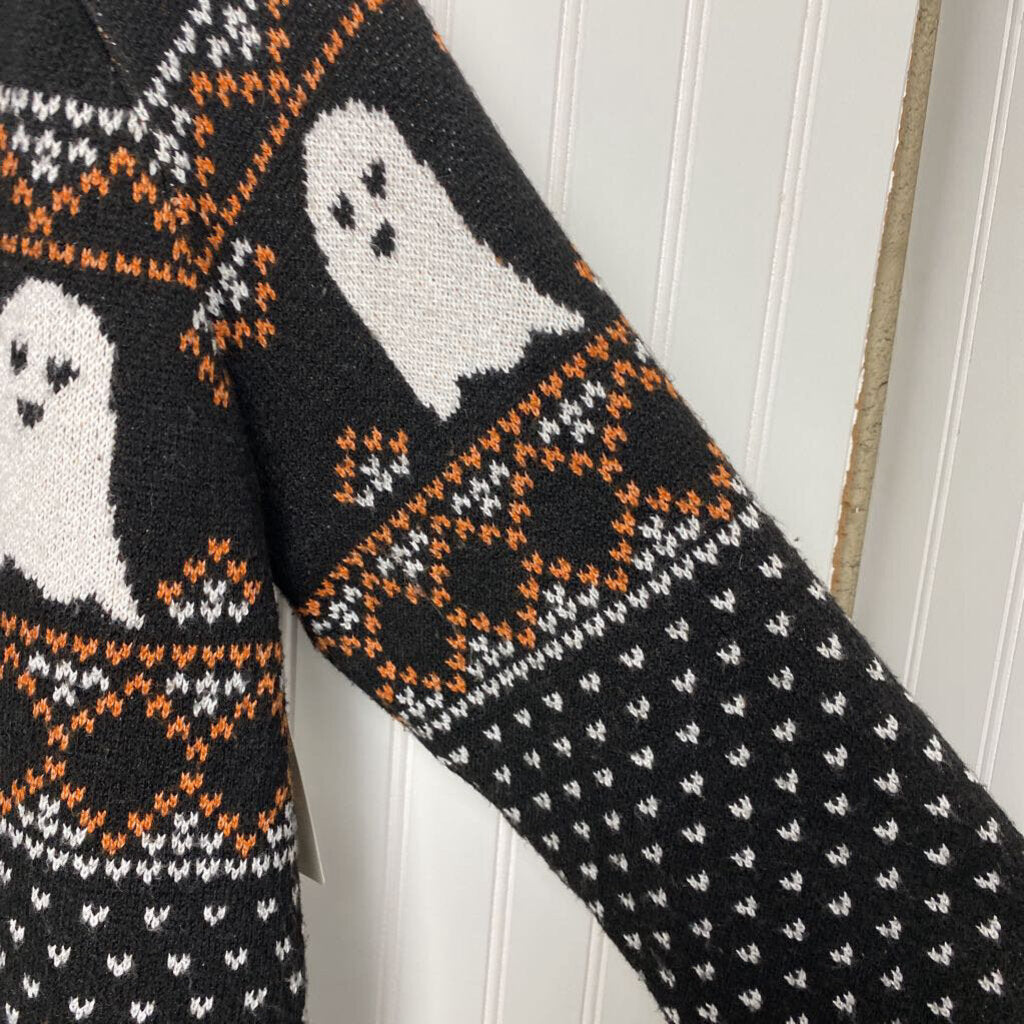HALLOWEEN BUTTON UP SWEATER