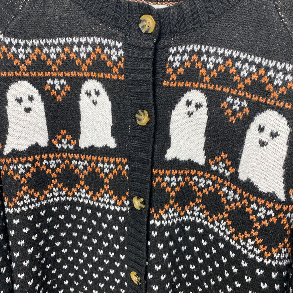 HALLOWEEN BUTTON UP SWEATER