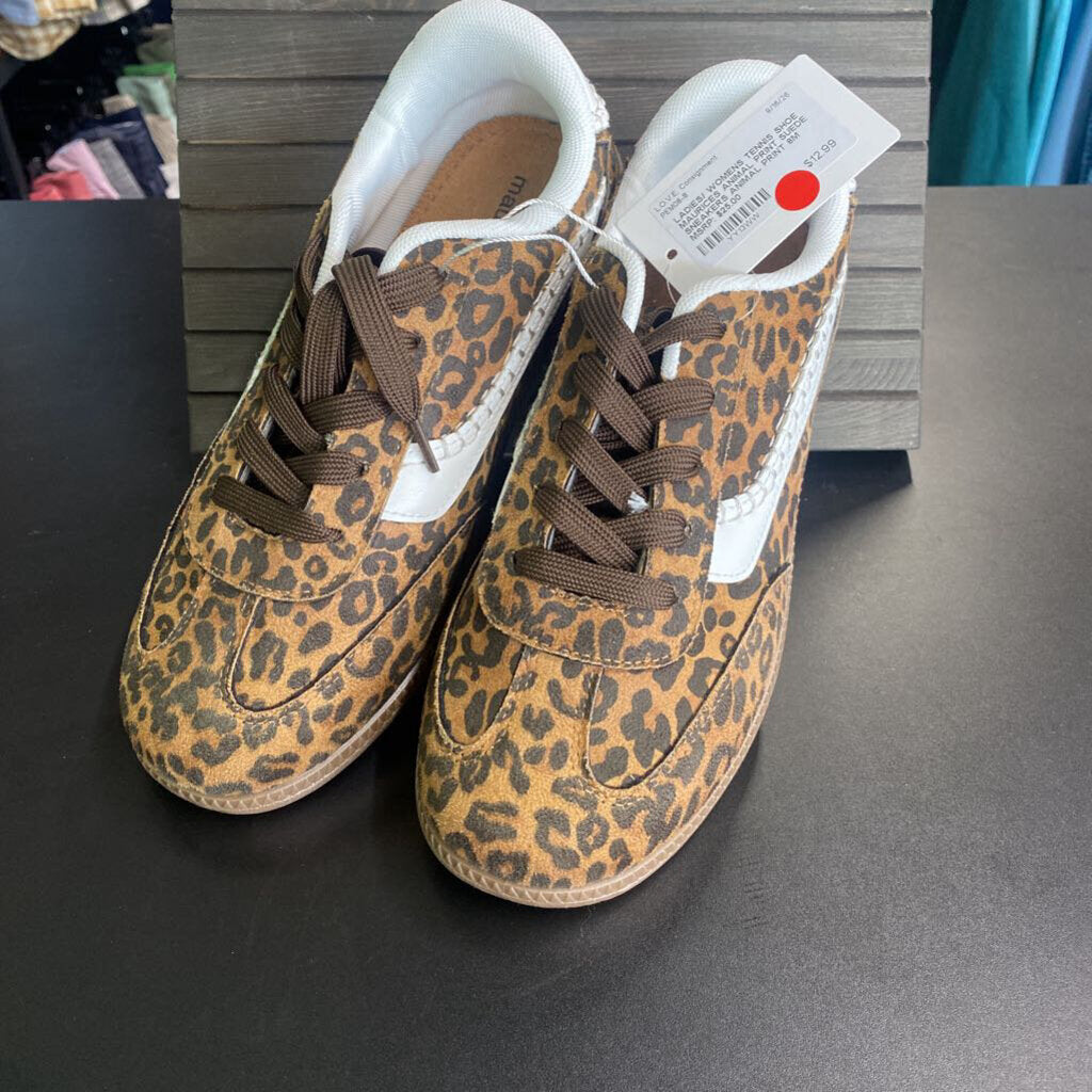 ANIMAL PRINT SUEDE SNEAKERS