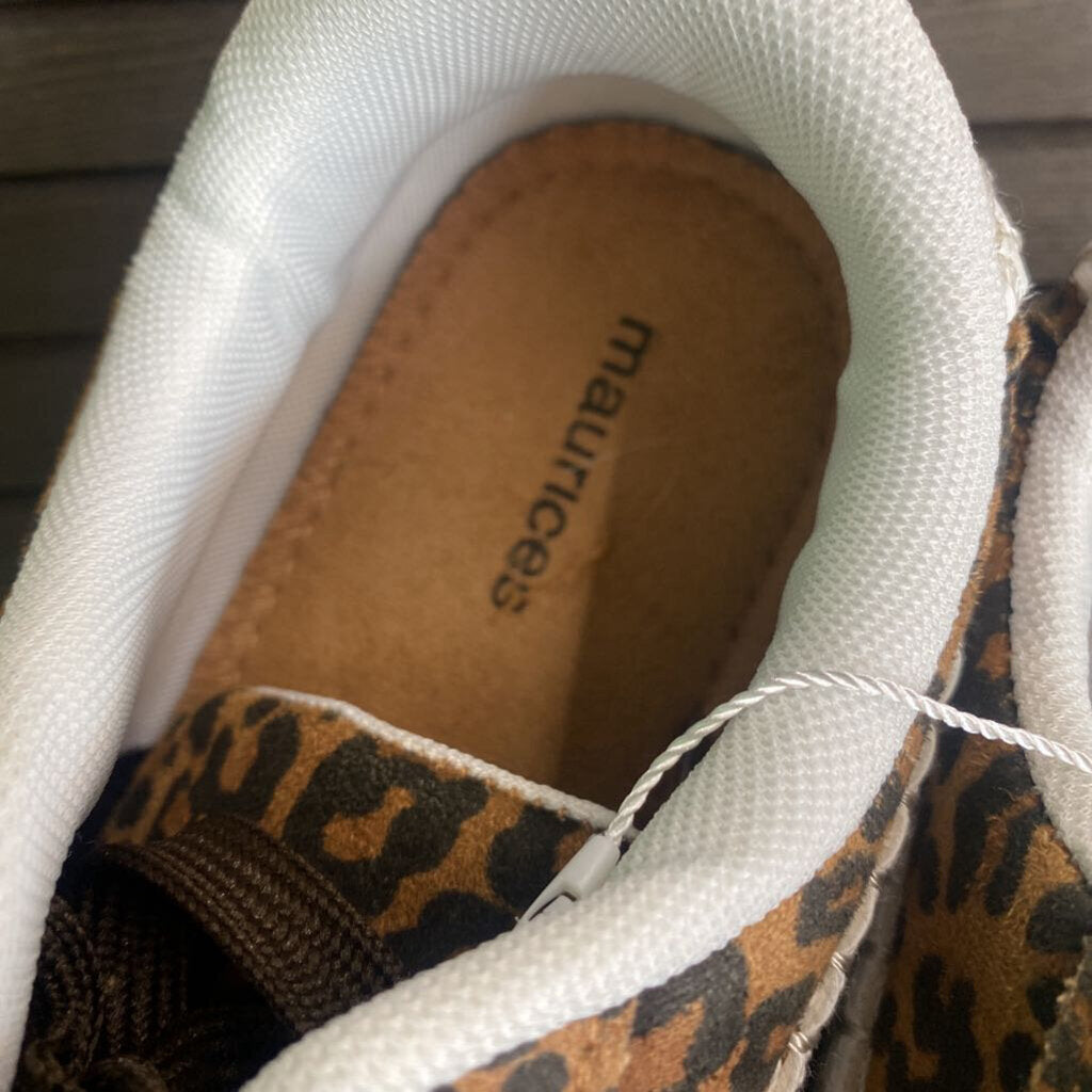 ANIMAL PRINT SUEDE SNEAKERS