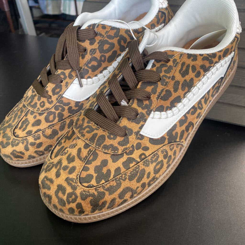 ANIMAL PRINT SUEDE SNEAKERS