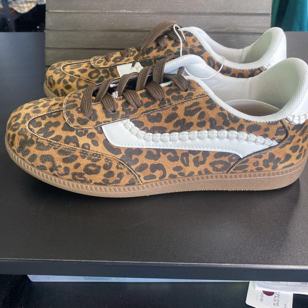 ANIMAL PRINT SUEDE SNEAKERS