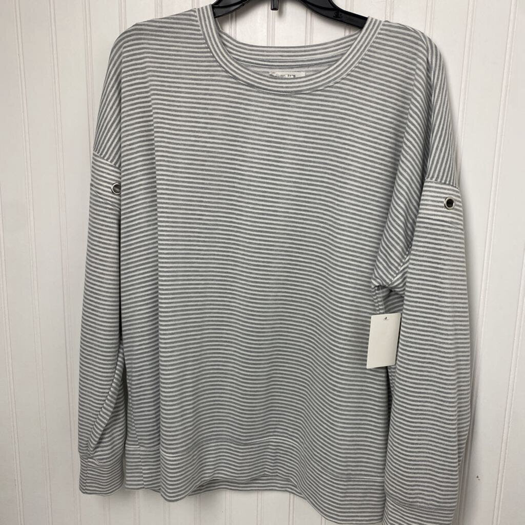 LONG SLEEVE STRIPED SWEATSHIRT