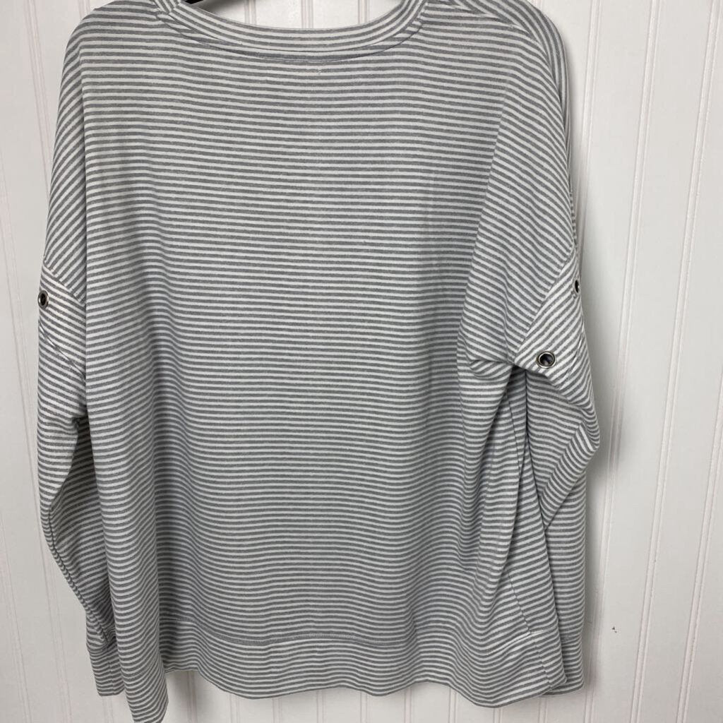 LONG SLEEVE STRIPED SWEATSHIRT