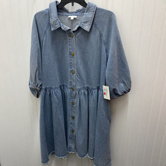 SHORT DENIM DRESS