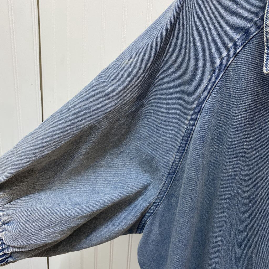 SHORT DENIM DRESS