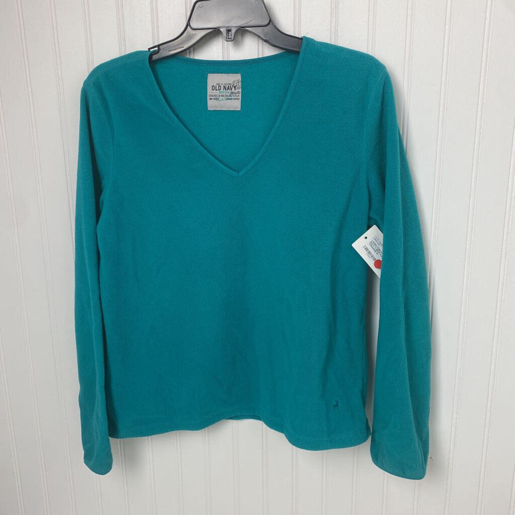 V NECK FLEECE PULLOVER