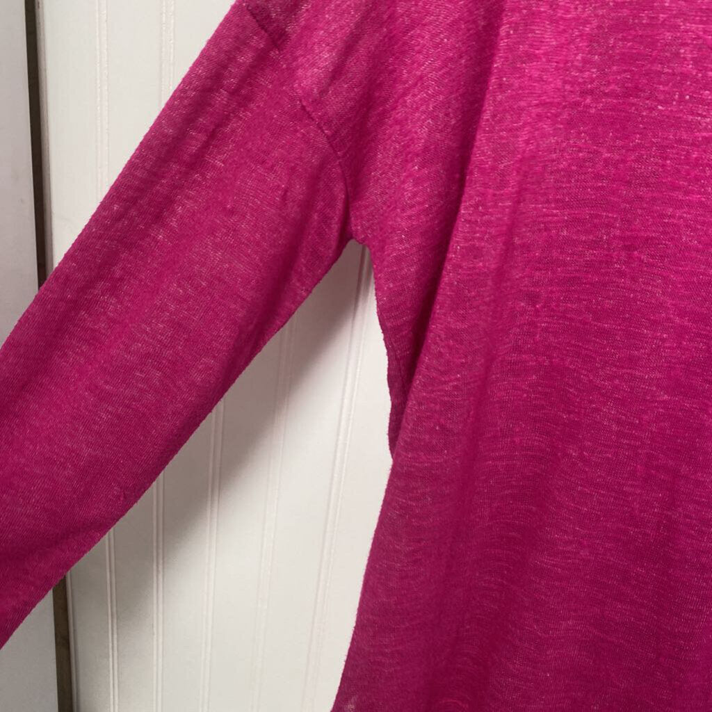 LONG SLEEVE HOODED KNIT TOP