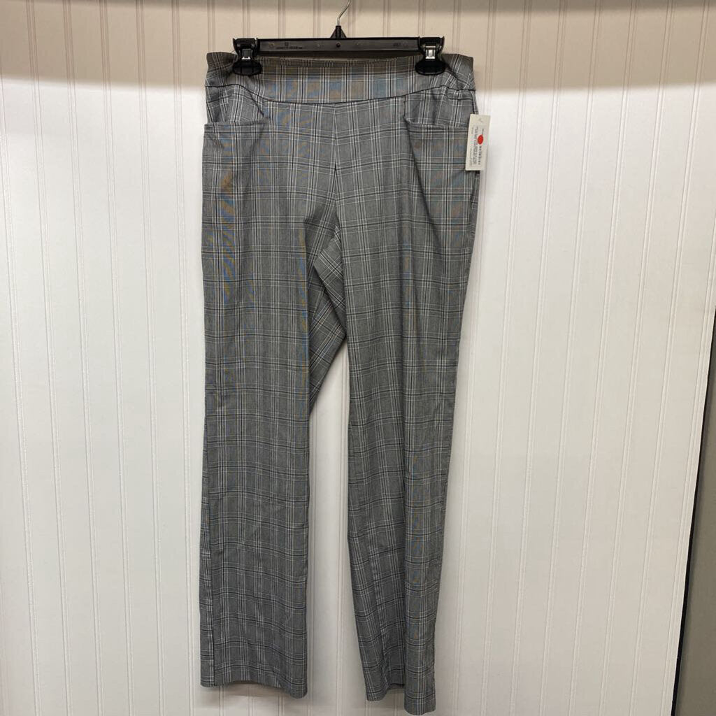 PLAID STRETCH PANTS