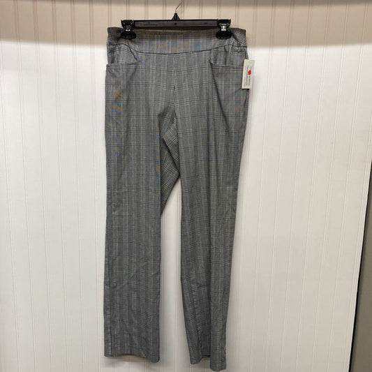 PLAID STRETCH PANTS