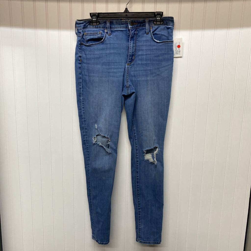 LADIES SKINNY DISTRESSED JEANS