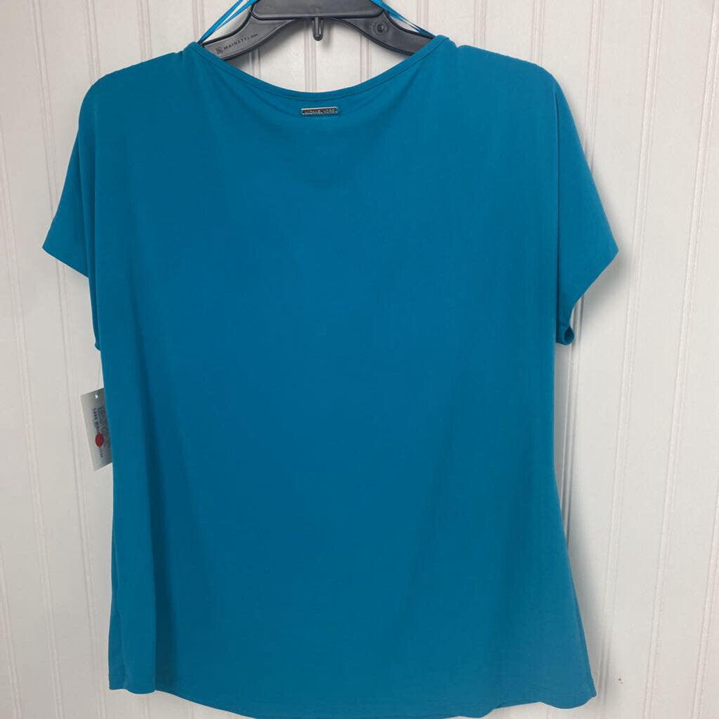 SHORT SLEEVE KNIT TOP