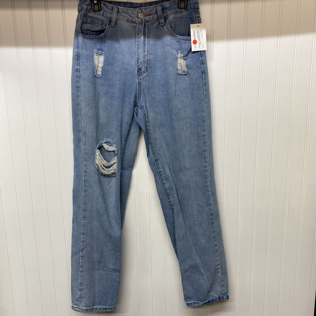 LADIES DISTRESSED JEANS