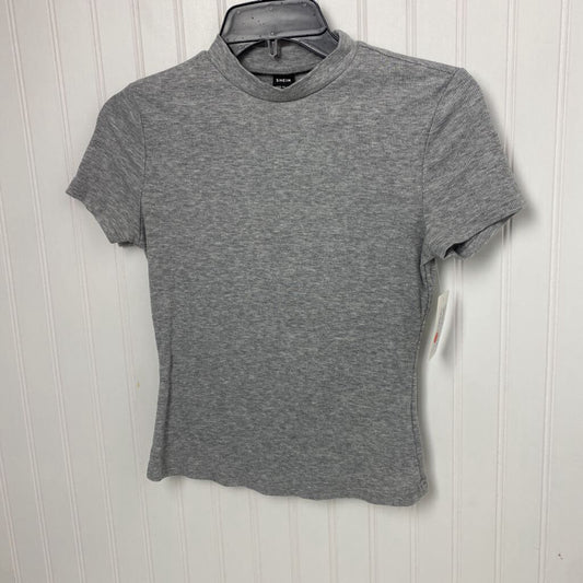 SHORT SLEEVE RIB KNIT TEE