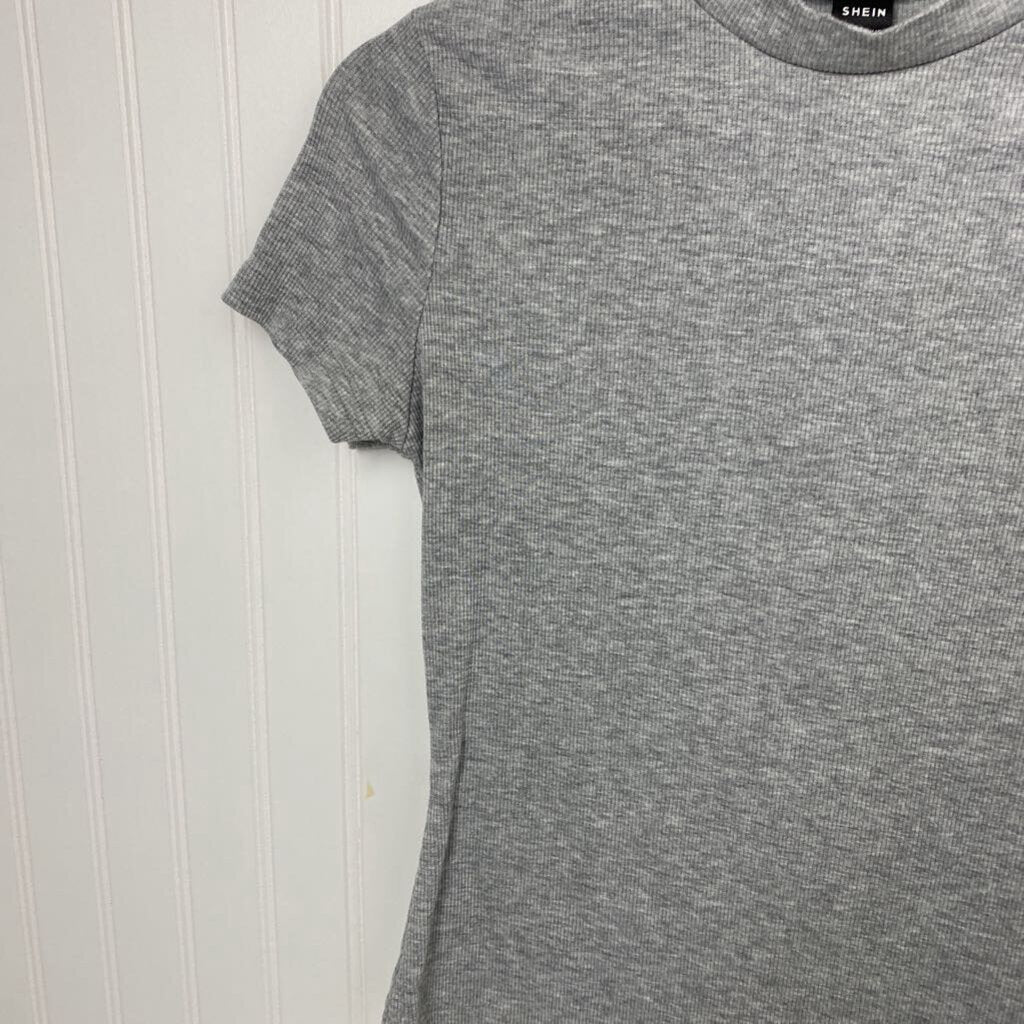 SHORT SLEEVE RIB KNIT TEE