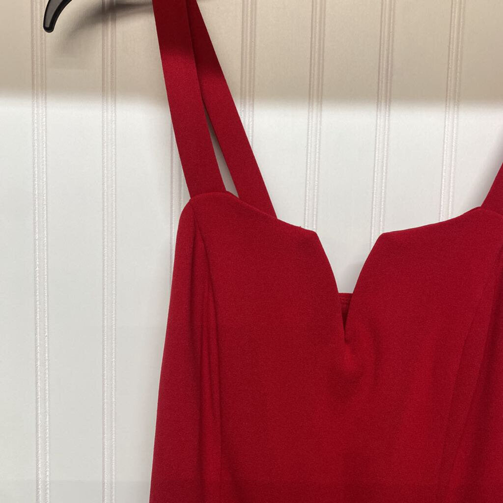 *RED DRESSY PANT ROMPER