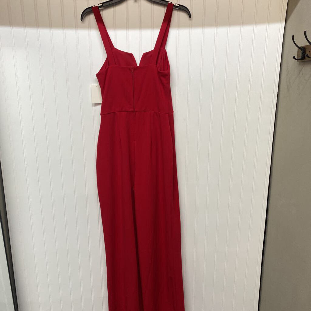 *RED DRESSY PANT ROMPER
